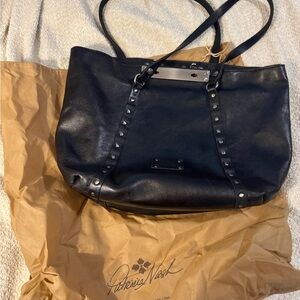 Patricia Nash Benvenuto Studded Black Tote